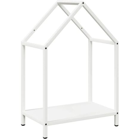 Portant de bois chauffage blanc 40x25x60 cm CFW18551 (1/5)
