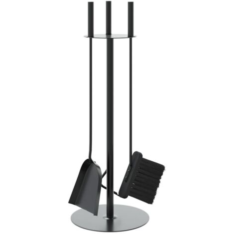Ensemble d'ustensiles de cheminée 4 pièces 22 x 59 cm Acier CFW91354 (1/5)