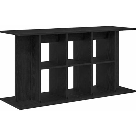 Support d'aquarium en chêne noir 120 x 40 x 60 cm Bois d'ingénierie CFW90266