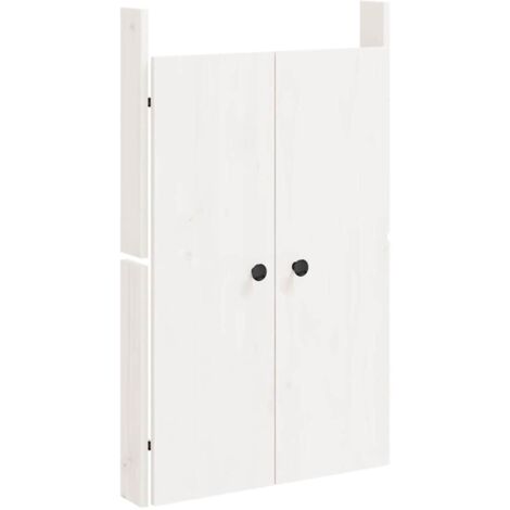 Portes de cuisine d'extérieur blanc 50x9x82 cm bois pin massif CFW92910 (1/5)