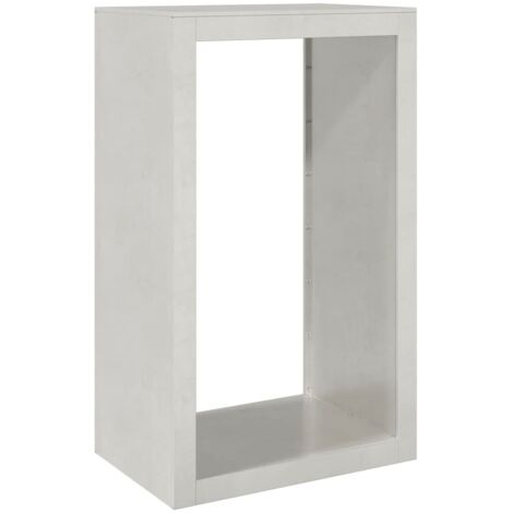 Porte-bûches Portant de bois de chauffage 60x40x100 cm acier inoxydable CFW18459 (1/5)