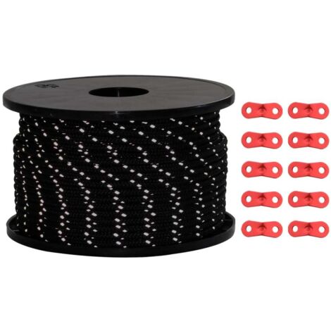 Corde，Cordage de haubanage de tente avec bandes réfléchissantes et clés CFW78062 (1/5)