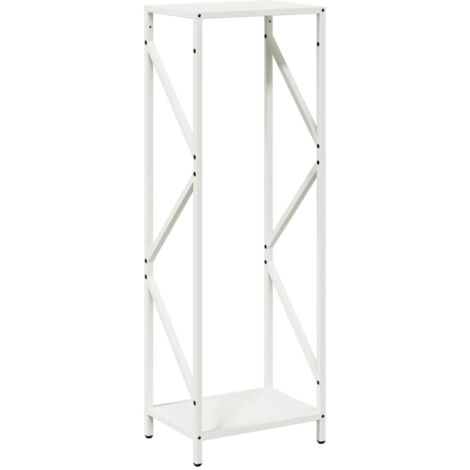 Porte-bûches  Portant de bois chauffage blanc 34x25x100 cm CFW98122 (1/5)