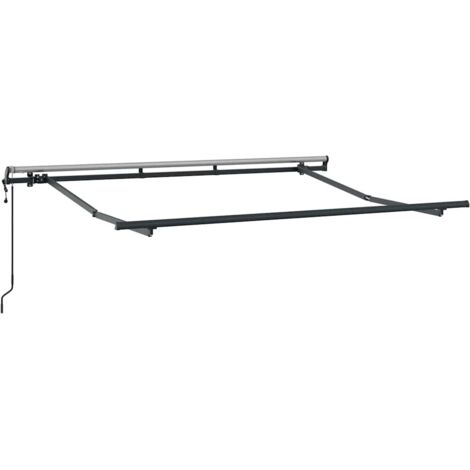 Cadre de auvent Anthracite 3 x 2 m Métal CFW15772 (1/5)