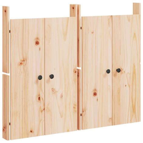 Portes de cuisine d'extérieur 2pcs 50x9x82cm bois de pin massif CFW92637