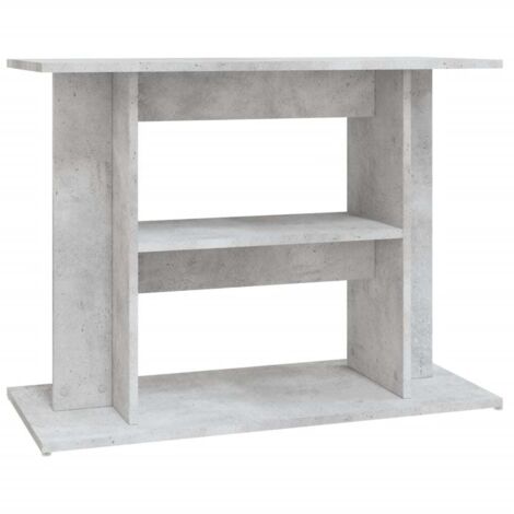 Support pour aquarium Meuble pour Aquarium gris béton 80x35x60 cm bois d'ingénierie CFW67809