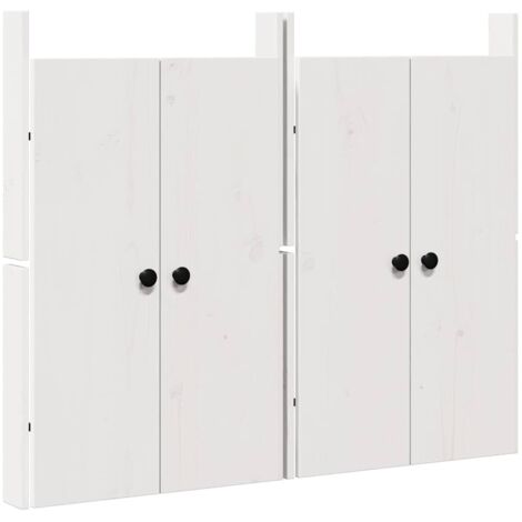 Porte de cuisine 2 pcs Blanc 50 x 9 x 82 cm Bois de pin massif CFW16794 (1/5)