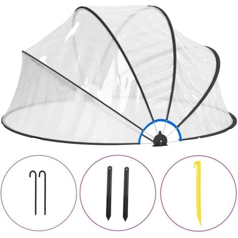 Dôme de piscine rond 315x158 cm PVC CFW61015