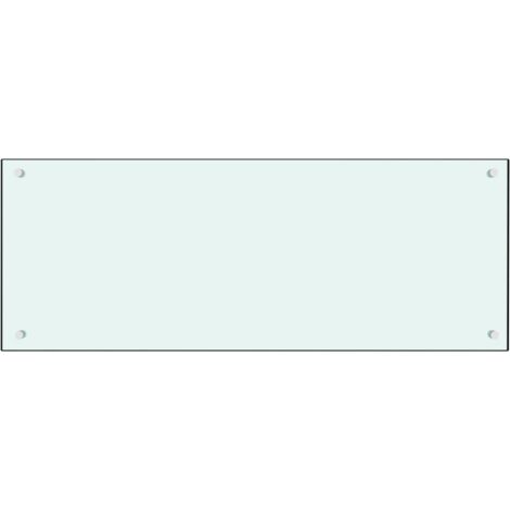 Dosseret de cuisine Blanc 100x40 cm Verre trempé CFW28656 (1/5)