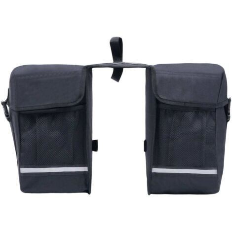 Sac de vélo double pour porte-bagages étanche 35 L Noir CFW71838 (1/5)