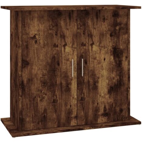Support pour aquarium Meuble pour Aquarium chêne fumé 81x36x73 cm bois d'ingénierie CFW44369 (1/5)