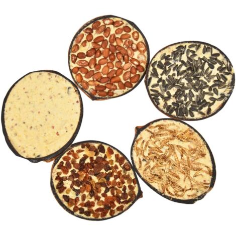 Moitiés de noix de coco de nourriture d'oiseaux 10 pcs 290 g CFW77968 (1/5)