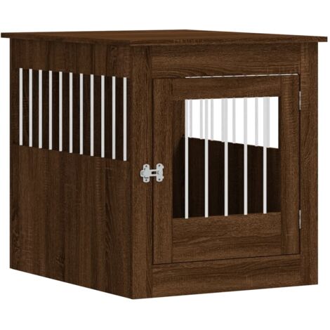 Meuble de cage pour chiens chêne marron 64,5x80x71 cm CFW47584