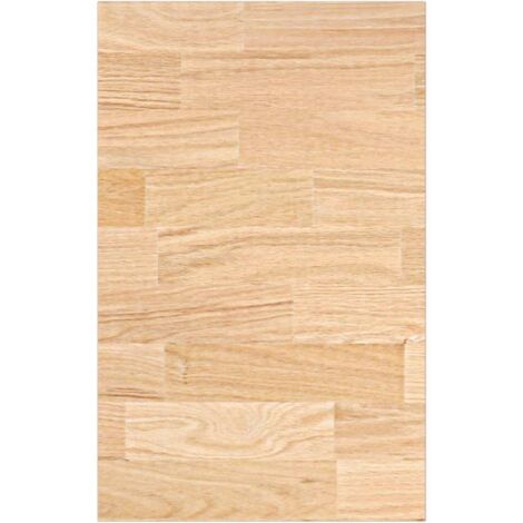 Plan de travail de cuisine bois de chêne massif rectangulaire CFW28901