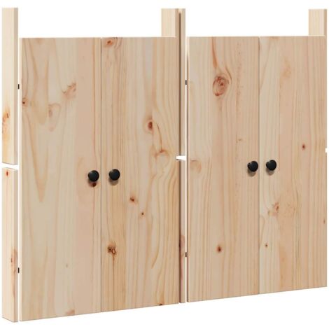 Porte de cuisine 2 pcs Crème 50 x 9 x 82 cm Bois de pin massif CFW39696
