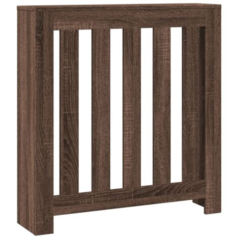 Cache-radiateur chêne marron 78x20x82 cm bois d'ingénierie CFW10267