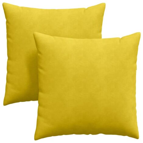 Coussins de canapé 2 pcs Jaune 60 x 60 cm CFW83294 (1/5)