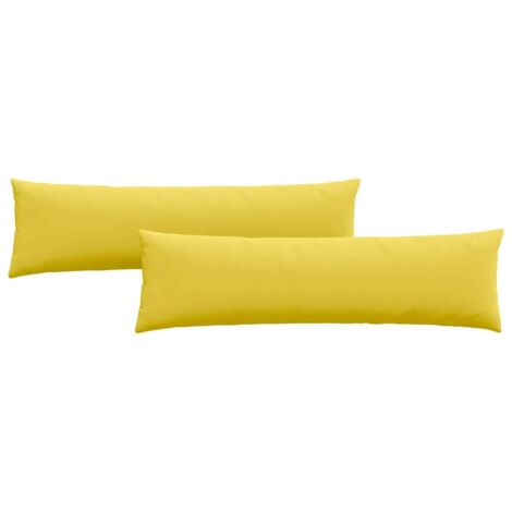 Coussins de canapé 2 pcs Jaune clair 145 x 40 cm tissu CFW58195 (1/5)