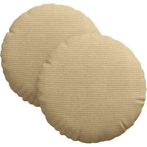 Coussins de siège 2 pcs Vert gris Ø 30 cm CFW36181 (1/5)