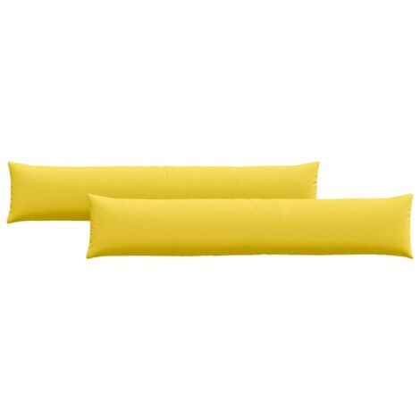 Coussins de canapé 2 pcs Jaune clair 200 x 40 cm tissu CFW49668 (1/5)