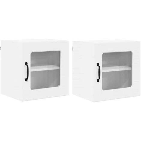 Meuble mural de cuisine,Armoire de cuisine 2 pcs Blanc brillant 40 x 31 x 40 cm CFW60110 (1/5)