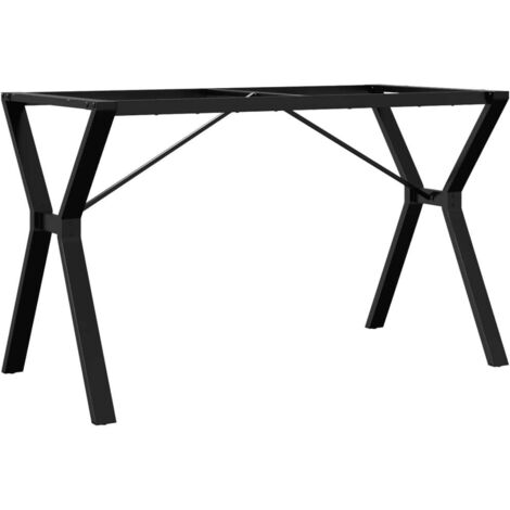 Pied de meuble，Pieds de table à manger cadre en Y 120x60x73 cm acier CFW45595
