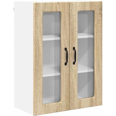 Meuble mural de cuisine,Armoire de cuisine avec porte Chêne Sonoma 60 x 31 x 80 cm CFW81821 (1/5)