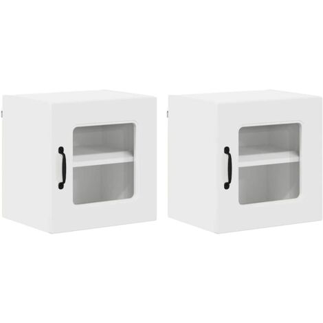 Meuble mural de cuisine,Armoire de cuisine 2 pcs Blanc brillant 40 x 31 x 40 cm CFW96948 (1/5)