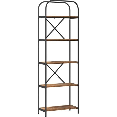 Étagères de rangement,Étagère Bois ancien 60 x 30 x 183 cm Bois d'ingénierie CFW51557 (1/5)