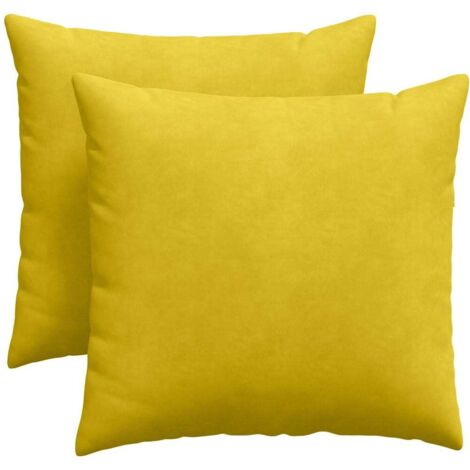 Coussins de canapé 2 pcs Jaune 45 x 45 cm CFW54942 (1/5)