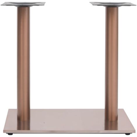 Pied de meuble,Pied de table de bistro Laiton 70x40x72 cm Acier inoxydable CFW60123 (1/5)