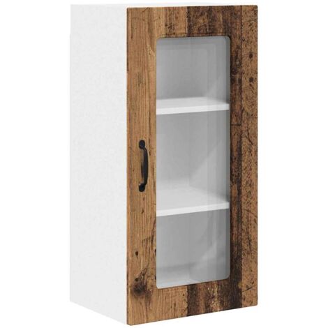 Meuble mural de cuisine,Armoire de cuisine avec porte Bois Ancien 40 x 31 x 80 cm CFW85016 (1/5)