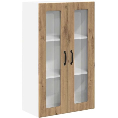 Meuble mural de cuisine，Armoire de cuisine Chêne artisanal 60 x 31 x 100 cm CFW74457 (1/5)