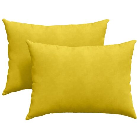 Coussins de canapé 2 pcs Jaune 70 x 50 cm CFW63613 (1/5)