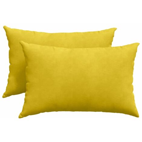 Coussins de canapé 2 pcs Jaune 60 x 40 cm CFW50641 (1/5)