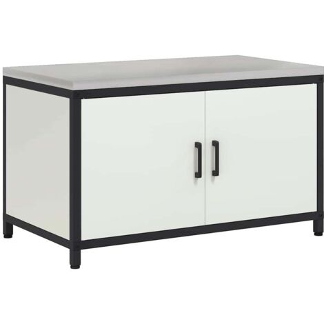 Meuble de rangement de cuisine avec tiroir Blanc Acier CFW62298 (1/5)