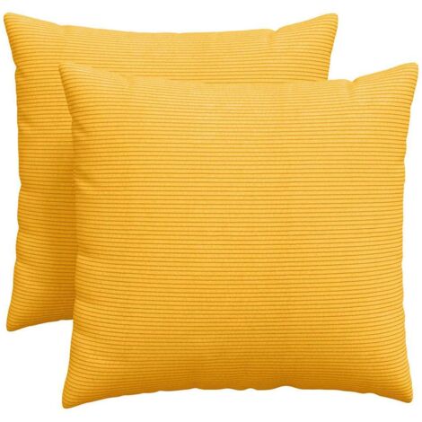 Coussins de canapé 2 pcs Jaune clair 50 x 50 cm CFW71916 (1/5)