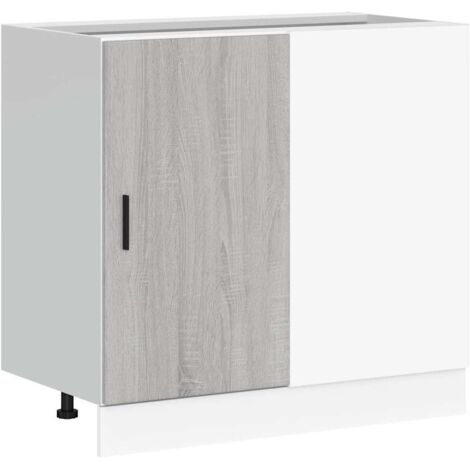 Meuble sous évier "Lyon" en bois d'ingénierie Sonoma gris CFW29891