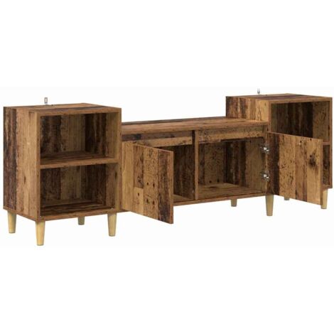 Meuble TV,Banc Tv Moderne,Meuble De Rangement Bois Ancien 160 x 35 x 55 cm Bois d'ingénierie CFW61996 (1/5)