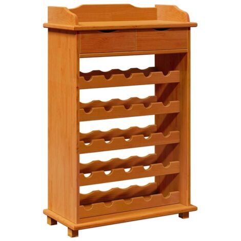 Étagères de rangement,Étagère à vin Marron 90 x 60 x 30 cm Bois massif en pin CFW86528 (1/5)