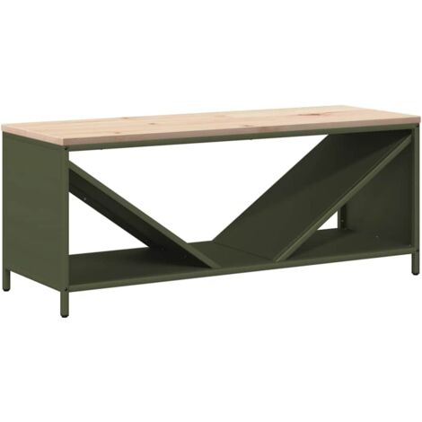 Étagères de rangement,Étagère à bois de chauffage avec plateau en bois vert olive CFW57944 (1/5)