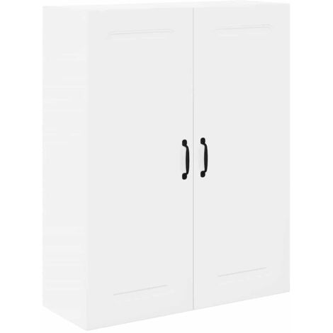 Placard de cuisine suspendu laqué blanc grand volume 80x31x100 cm
