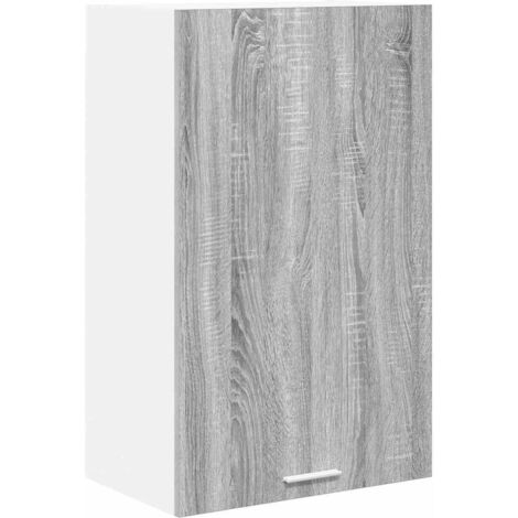 Meubles de Rangement,Armoire suspendue Riga Gris Sonoma et Blanc 50 x 31 x 80 cm CFW586658 (1/5)