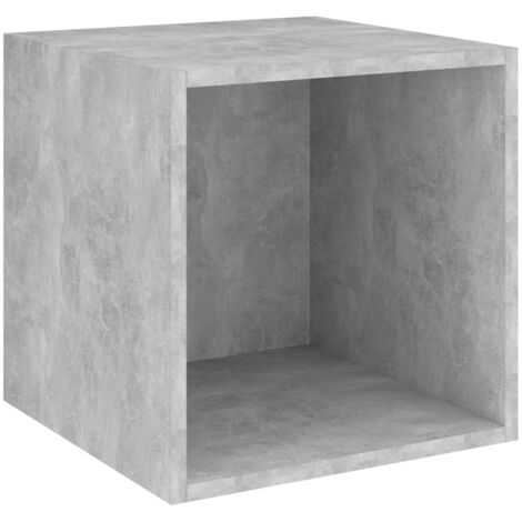 Meubles de Rangement,Armoire murale Gris béton 37x37x37 cm Bois d’ingénierie CFW687092