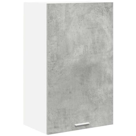 Meubles de Rangement,Armoire suspendue Riga Gris béton et Blanc 50 x 31 x 80 cm CFW493191 (1/5)