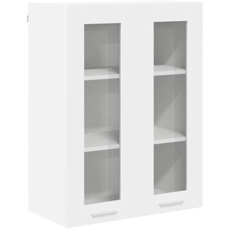 Meubles de Rangement,Armoire suspendue Riga Blanc 60 x 31 x 80 cm Bois d'ingénierie CFW878262 (1/5)