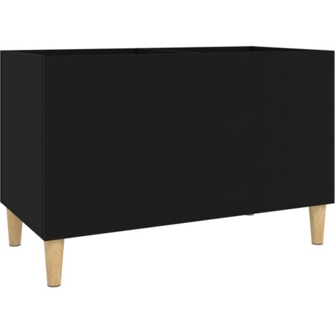 Meubles de Rangement,Armoire à disques noir 74,5x38x48 cm bois d'ingénierie CFW854430