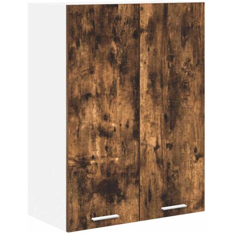 Meubles de Rangement,Armoire suspendue avec stockage Riga Chêne fumé 60 x 31 x 80 cm CFW477251 (1/5)