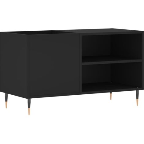 Meubles de Rangement,Armoire à disques noir 85x38x48 cm bois d'ingénierie CFW392422 (1/5)