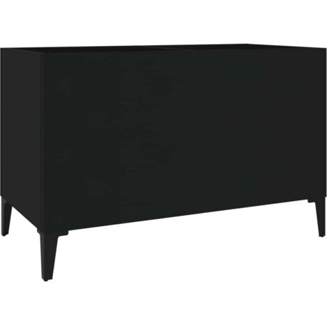 Meubles de Rangement,Armoire à disques noir 74,5x38x48 cm bois d'ingénierie CFW215461 (1/5)